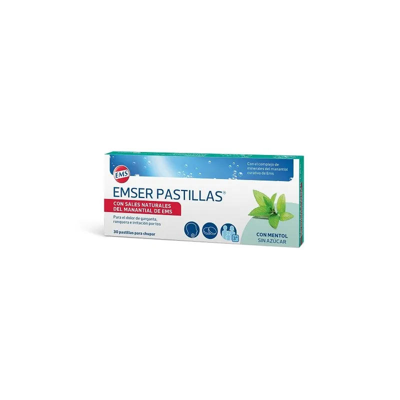 Emser con mentol, 30 pastillas