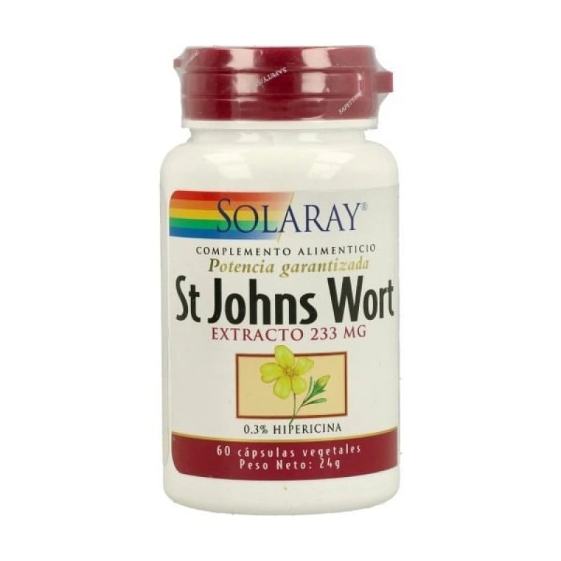 Solaray St. John's Wort, 60 cápsulas vegetales