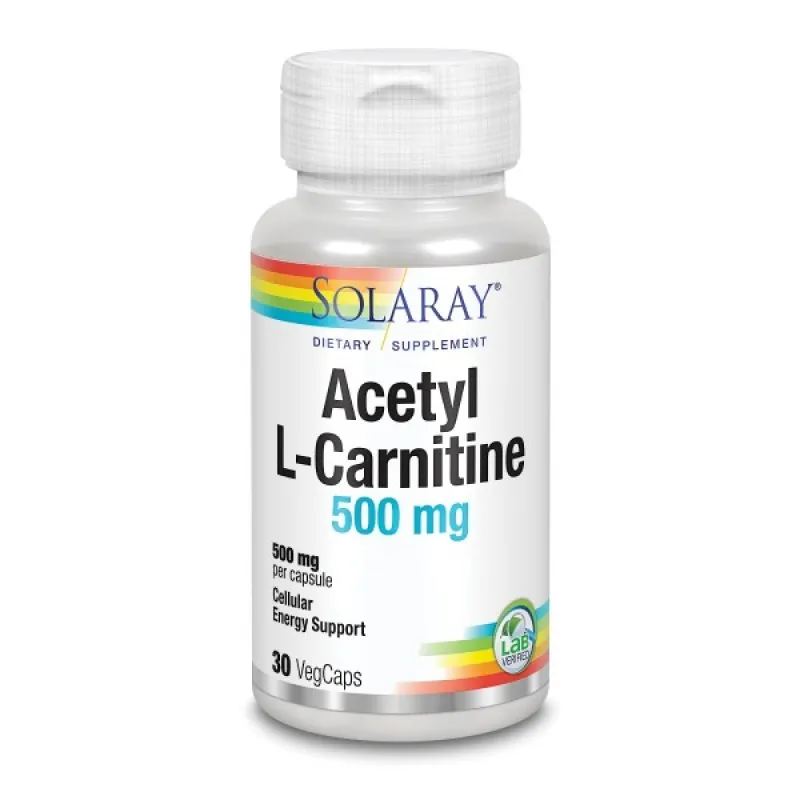 Solaray L-Carnitina 500 mg, 30 cápsulas | Farmacia Barata