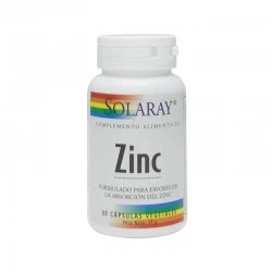Solaray Zinc 25 mg, 60 cápsulas vegetales