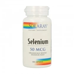 Solaray Selenium 50 mcg, 100 cápsulas