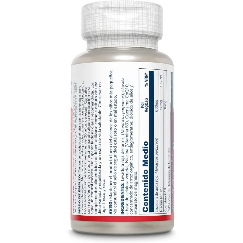 Solaray Levadura Arroz Rojo & Q10 | Farmacia Barata Solaray Levadura Arroz Rojo & Q10 | Farmacia Barata