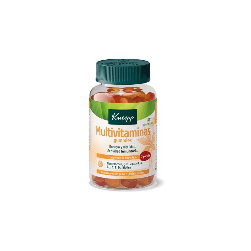 Kneipp Multivitaminas gummies sabor naranja, 60 gominolas Kneipp Multivitaminas gummies sabor naranja, 60 gominolas