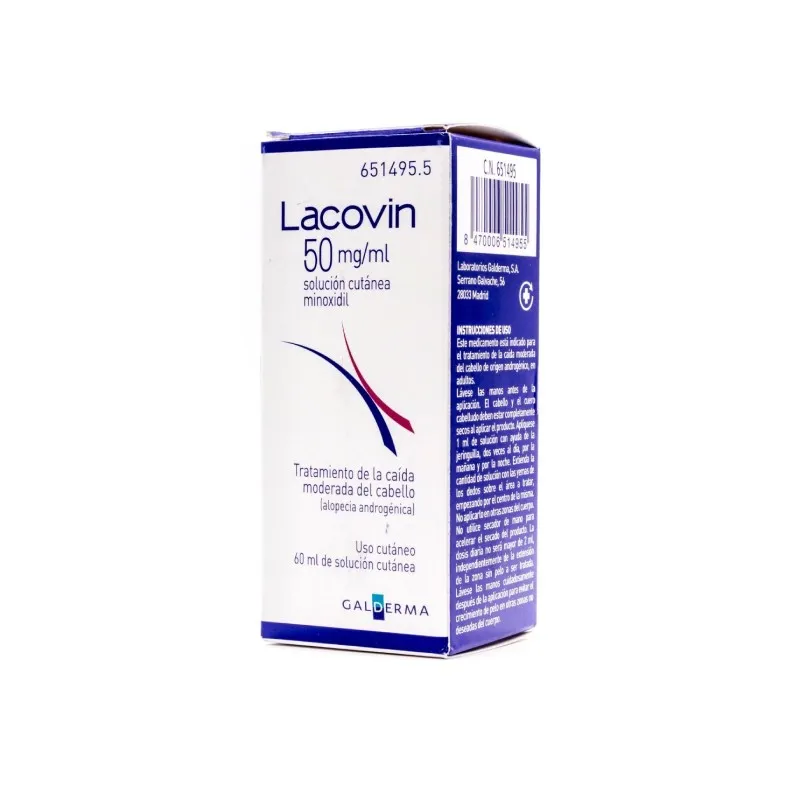 Lacovin 50 mg/ml solución cutánea, 60 ml Lacovin 50 mg/ml solución cutánea, 60 ml