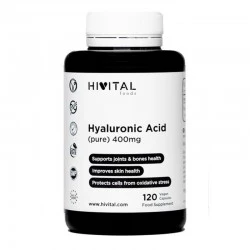 Hivital Ácido Hialuronico puro 400 mg, 120 Cápsulas.