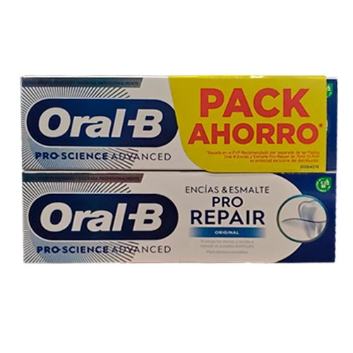 Oral-B Original Pasta Dental Duplo, 3x125ml.