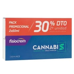 Fisiocrem Cannabis Crema, Pack 2x60ml