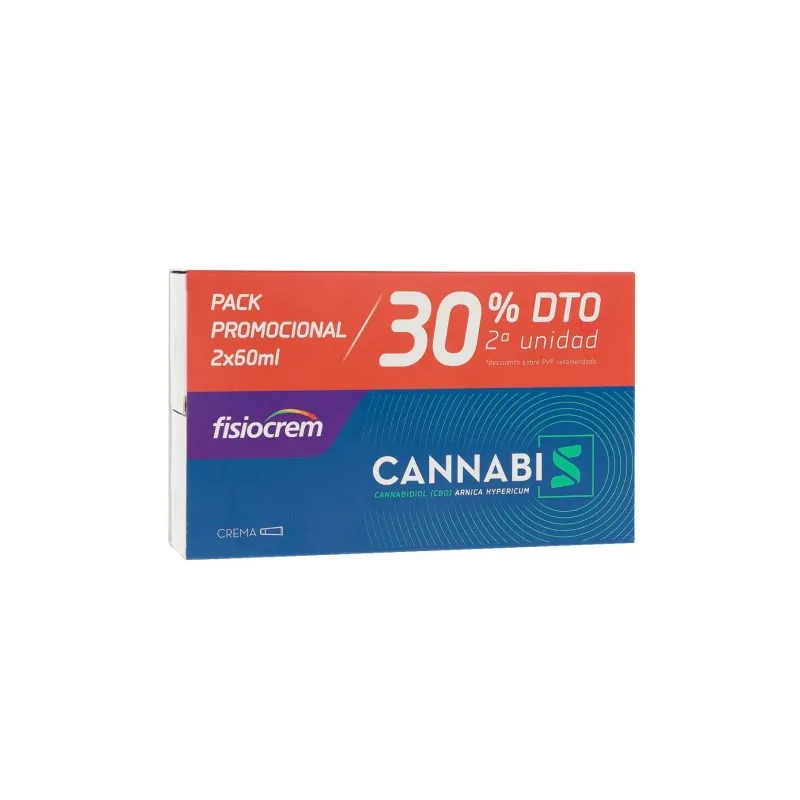 Fisiocrem Cannabis Crema, Pack 2x60ml