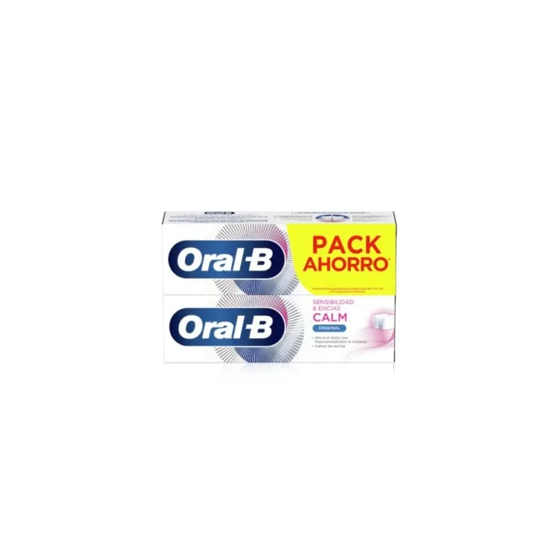 Oral-B DUPLO Pasta Dental Sensibilidad y Encías Calm Original, 2 x 75 ml.