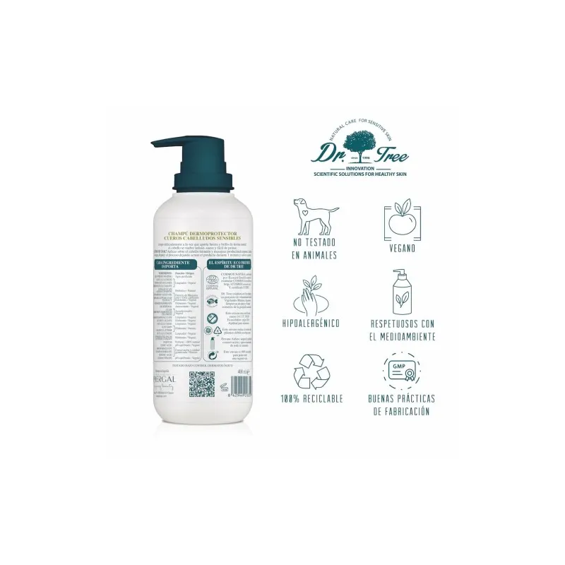 DR. TREE ECO CHAMPU CUEROS CABELLUDOS SENSIBLES 400ml DR. TREE ECO CHAMPU CUEROS CABELLUDOS SENSIBLES 400ml