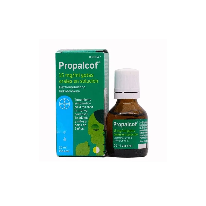 Propalcof gotas orales en suspensión 15 mg/ml, 20 ml Propalcof gotas orales en suspensión 15 mg/ml, 20 ml