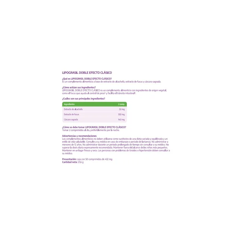 Lipograsil comprimidos rec. 50 comp. Lipograsil comprimidos rec. 50 comp.