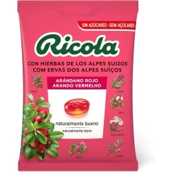 RICOLA CARAMELOS SIN AZUCAR 1 BOLSA 70 G SABOR ARANDANO ROJO