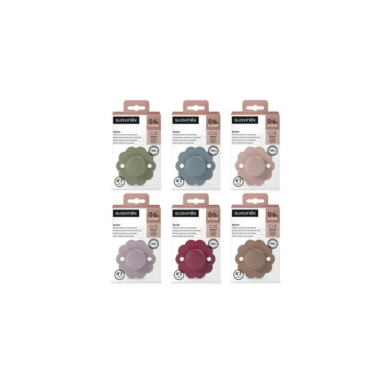 Suavinex Chupete Wonder 0-6m Silicona Intense Color