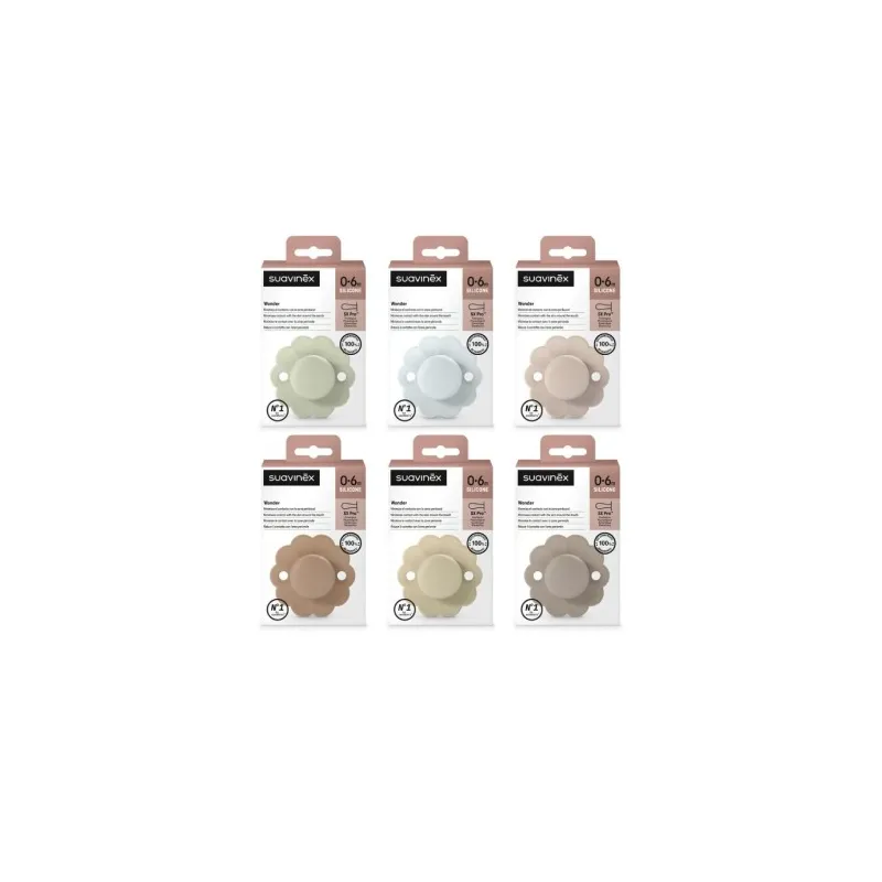Suavinex Chupete Wonder 0-6m Silicona Soft Color
