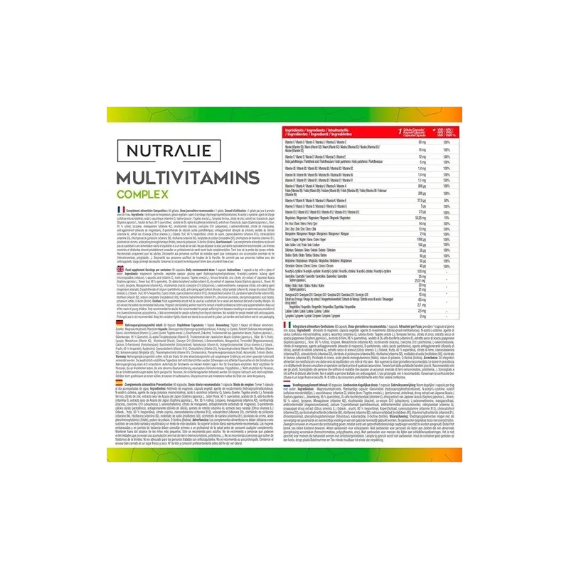 Nutralie Multivitamínico Complex prospecto Nutralie Multivitamínico Complex prospecto