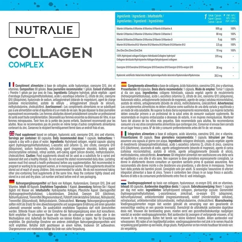 Nutralie colágeno marino con ácido hialurónico y Q10 prospecto Nutralie colágeno marino con ácido hialurónico y Q10 prospecto