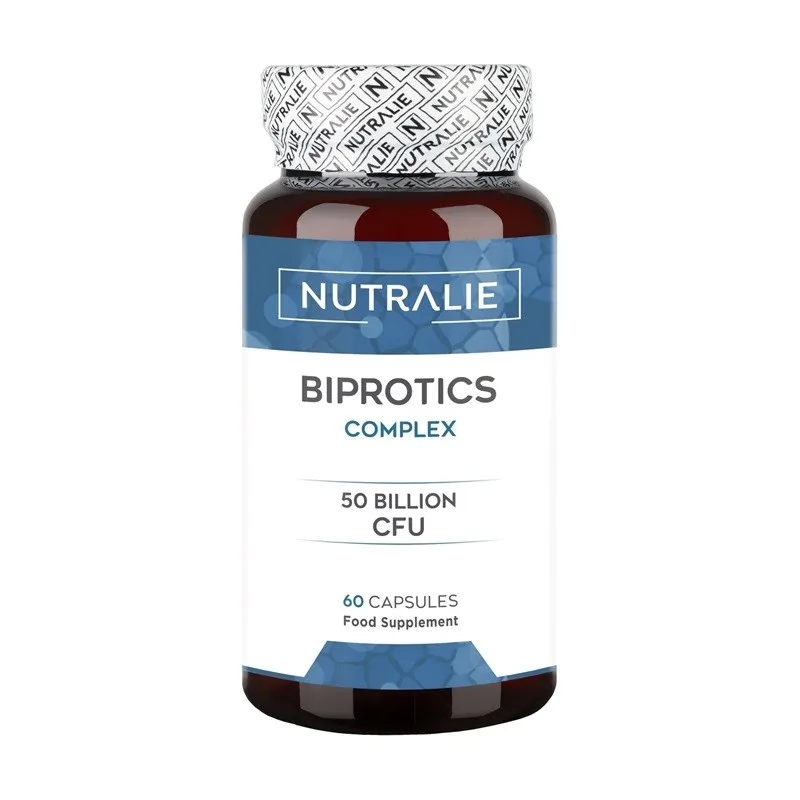 Nutralie Biprotics Complex probióticos intestinales 10 cepas, 60 cápsulas Nutralie Biprotics Complex probióticos intestinales 10 cepas, 60 cápsulas