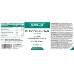 Nutralie Glucomanano Complex etiqueta frontal Nutralie Glucomanano Complex etiqueta frontal