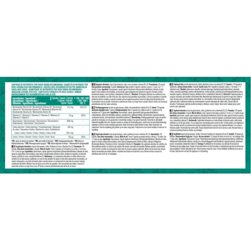 Nutralie Glucomanano Complex etiqueta posterior Nutralie Glucomanano Complex etiqueta posterior