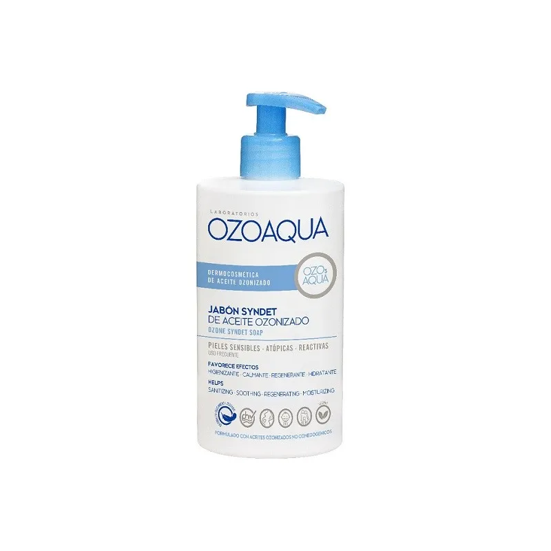 Ozoaqua jabón syndet aceite ionizado, 1 litro