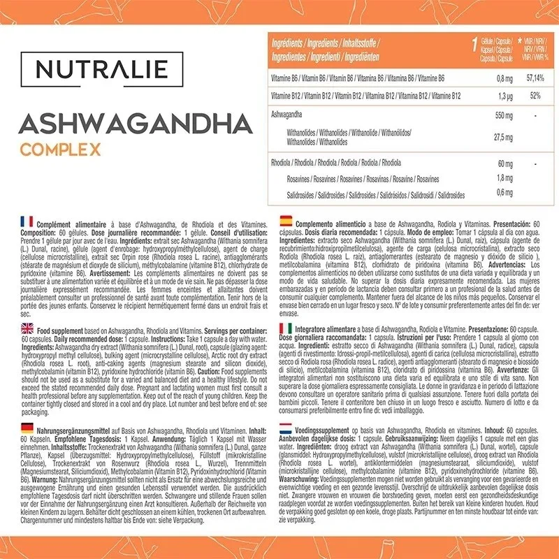 Nutralie ashwagandha complex informacion Nutralie ashwagandha complex informacion
