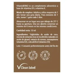 Vitae Vitamin D3K2 10ml Vitae Vitamin D3K2 10ml