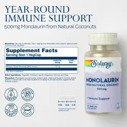 Solaray Monolaurin 500mg 60 vegcaps Solaray Monolaurin 500mg 60 vegcaps