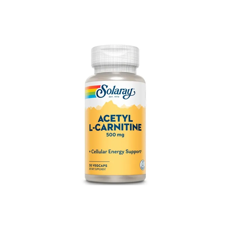 Solaray Acetil L-Carnitina 500mg 30 vegcaps Solaray Acetil L-Carnitina 500mg 30 vegcaps