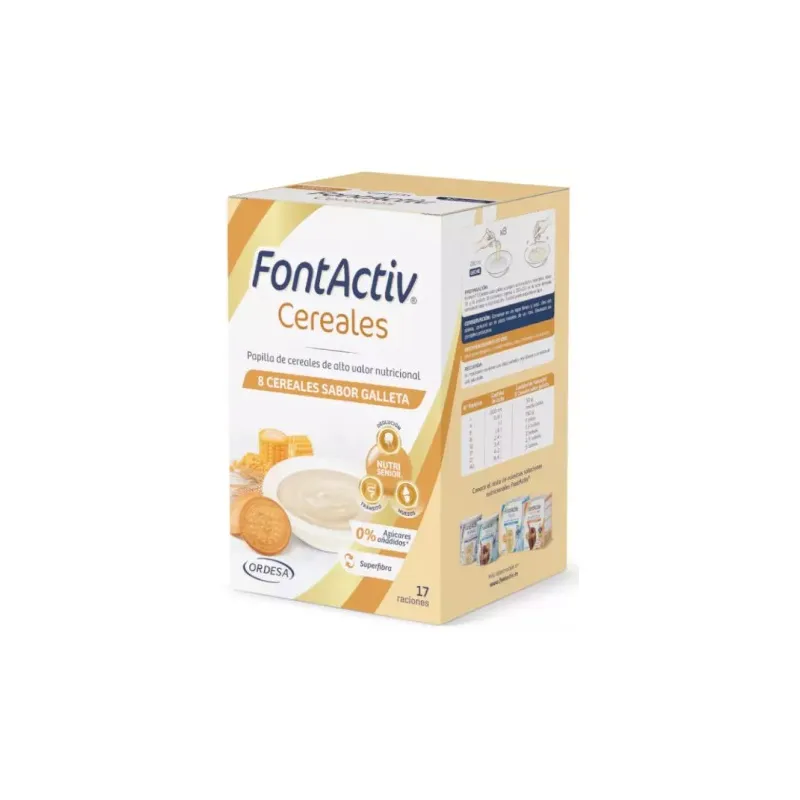 FONTACTIV 8 CEREALES 1 ENVASE 500 G SABOR GALLETA