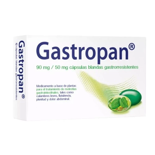 GASTROPAN 90 MG/50 MG 42 CAPSULAS BLANDAS GASTRORRESISTENTES