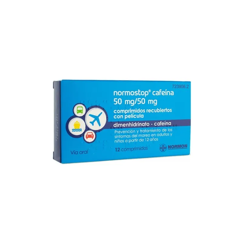 Normostop Cafeina 50mg 12 comprimidos