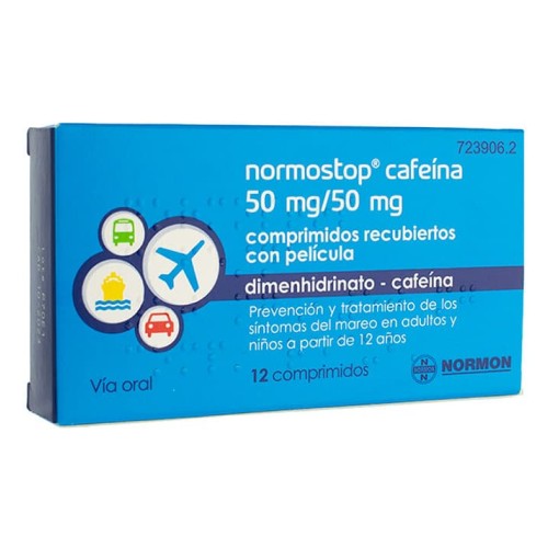 Normostop Cafeina 50mg 12 comprimidos