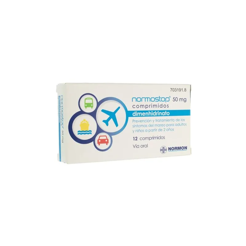 Normostop 50mg 12 comprimidos Normostop 50mg 12 comprimidos