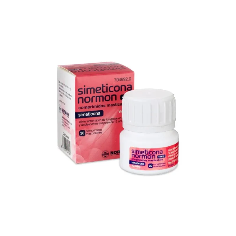 Normon Simeticona 40 mg 30 comprimidos Normon Simeticona 40 mg 30 comprimidos