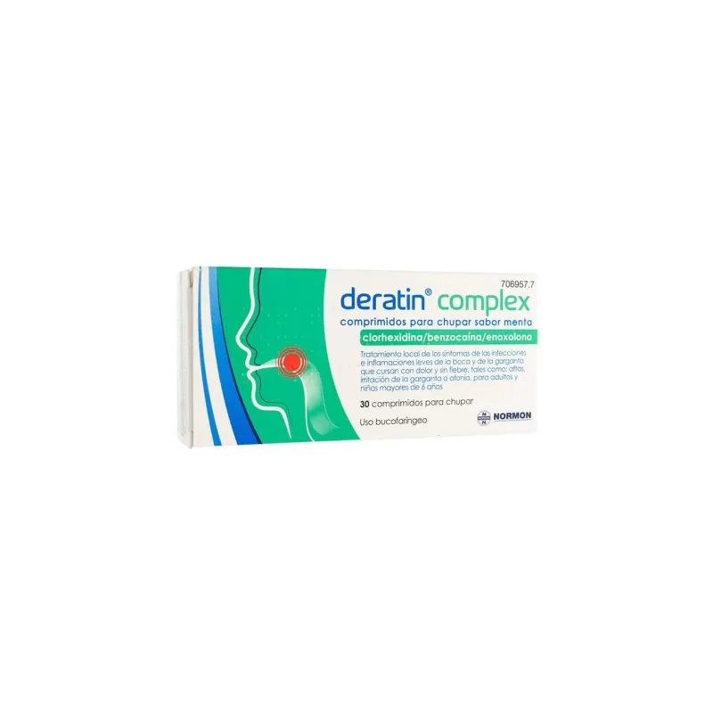 Deratin Complex Menta 30 comprimidos