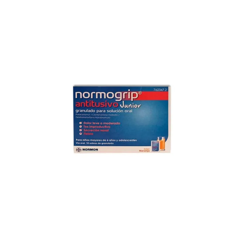 Normogrip Antitusivo Junior, 10 sobres