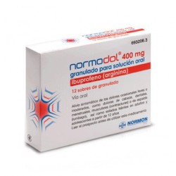 Normodol, Ibuprofeno arginina 400mg, 12 sobres