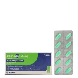 Difenadex, Dexketoprofeno 25 mg , 10 cápsulas duras