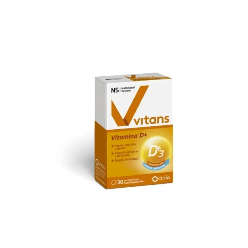 NS Vitans Vitamina D+ 30 Comprimidos bucodispersables NS Vitans Vitamina D+ 30 Comprimidos bucodispersables