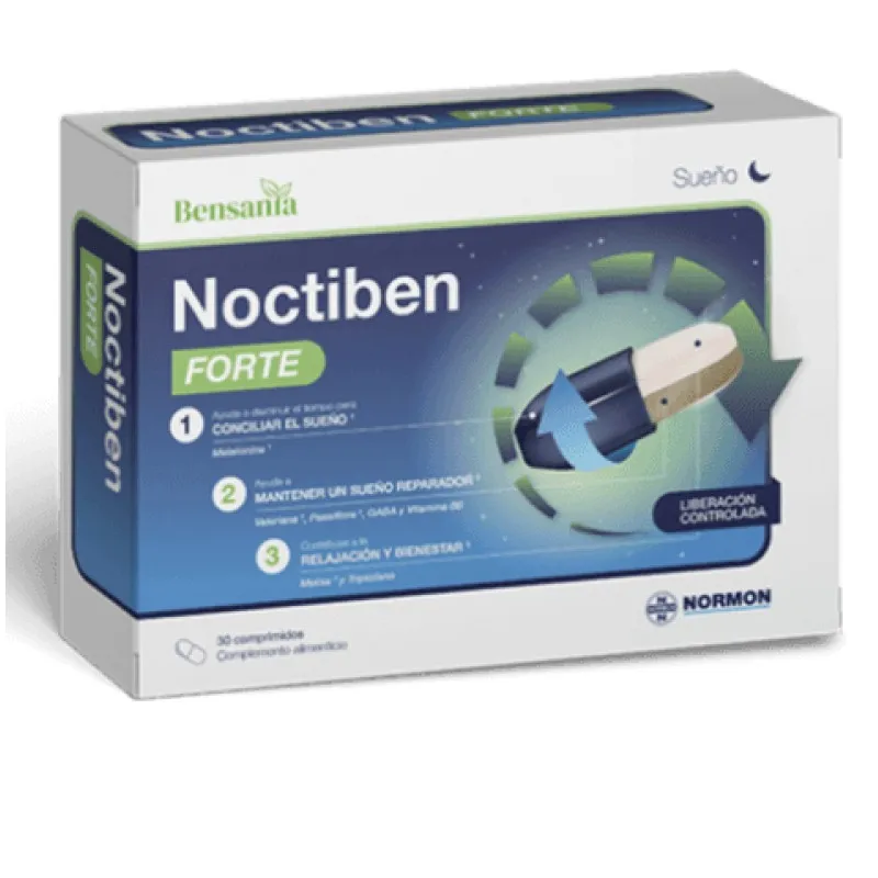 Bensania Noctiben Forte Melatonina 1,9, 30 comprimidos Bensania Noctiben Forte Melatonina 1,9, 30 comprimidos