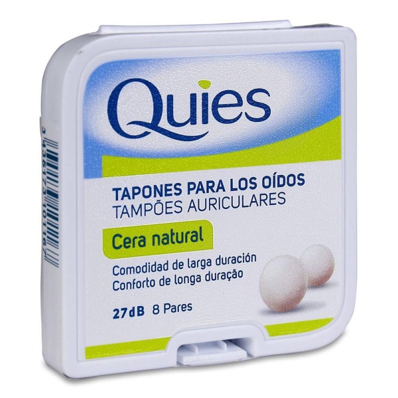 QUIES TAPONES OIDOS CERA NATURAL 16 U