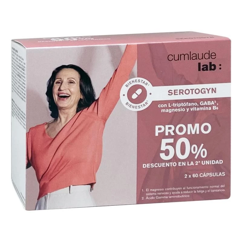 Cumlaude Serotogyn Duplo, 2x60 cápsulas.