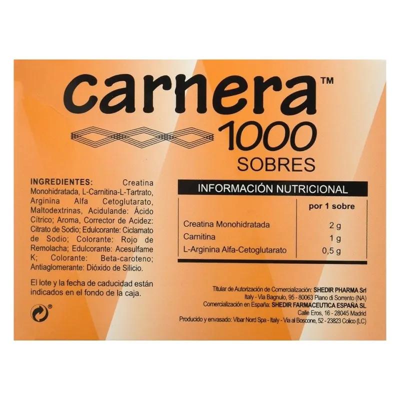 Carnera 1000, 18 sobres Carnera 1000, 18 sobres