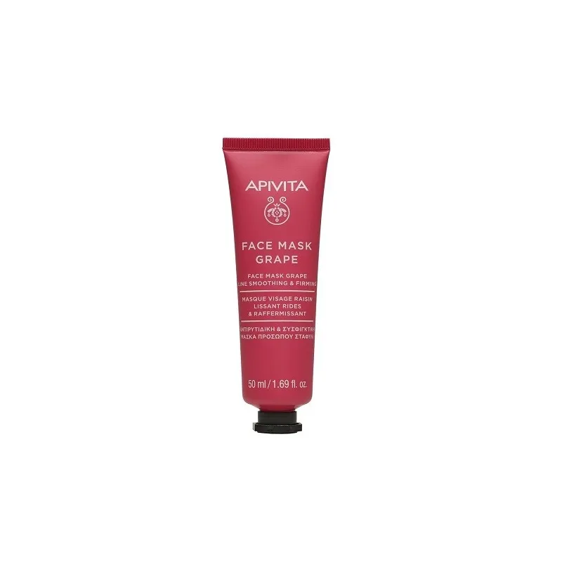 Apivita mascarilla facial antiarrugas con uva, 50 ml
