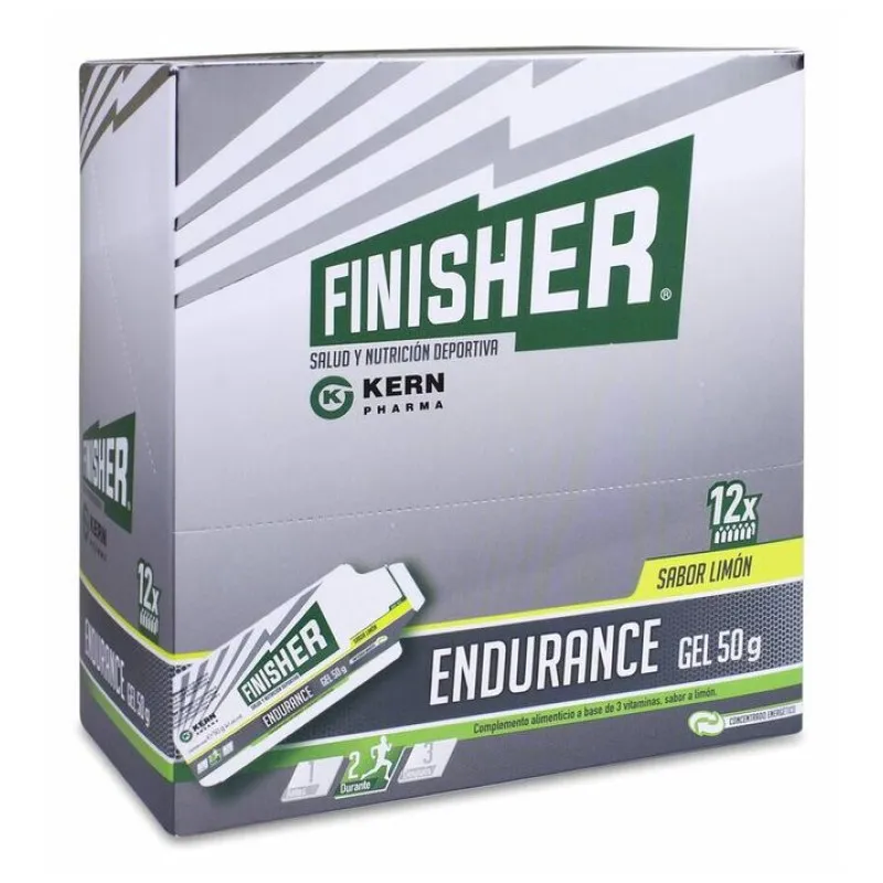 Finisher Gel Long Distance Sabor Limon 12 sobres, 50 g Finisher Gel Long Distance Sabor Limon 12 sobres, 50 g