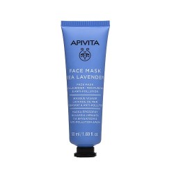 Apivita mascarilla hidratante y anti-polucion con lavanda de mar, 50 ml