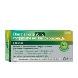 Ebacina Forte 20 mg 10 comprimidos recubiertos