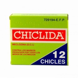 CHICLIDA 25MG CHICLES MEDICAMENTOSOS 12 UN