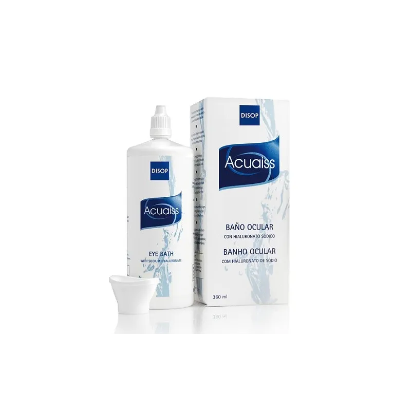 Acuaiss baño ocular con ácido hialurónico, 360 ml